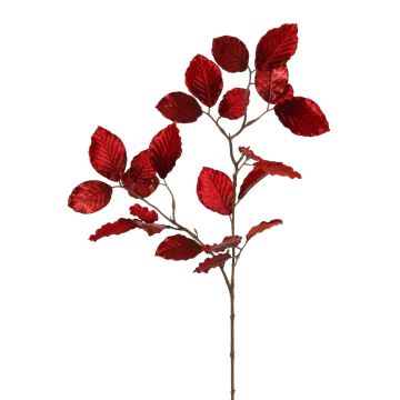 Samt Buche Zweig GALFHY, dunkelrot, 70cm