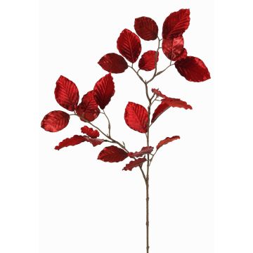 Samt Buche Zweig GALFHY, dunkelrot, 70cm