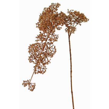 Künstlicher Zweig Schneeball SALFHY mit Knospen, metallic-kupfer, 90cm
