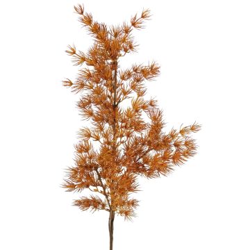 Künstlicher Asparagus umbellatus Zweig DIKERNO, orange-braun, 75cm