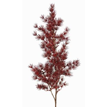 Künstlicher Asparagus umbellatus Zweig DIKERNO, burgunderrot, 75cm