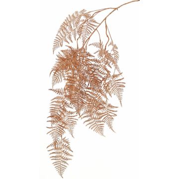 Deko Zweig Asparagus plumosus MELFHY, hängend, metallic-kupfer, 130cm