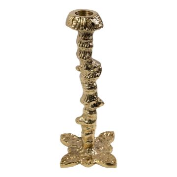 Kerzenhalter FREDERIKE aus Aluminium, für Stabkerzen, gold, 20cm, Ø7cm Kerzenhalter FREDERIKE aus Aluminium, für Stabkerzen, gold, 20cm, Ø7cm