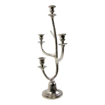 Kerzenleuchter Geweih ALLEANDRO aus Aluminium, für Stabkerzen, silber, 58cm Kerzenleuchter Geweih ALLEANDRO aus Aluminium, für Stabkerzen, silber, 58cm