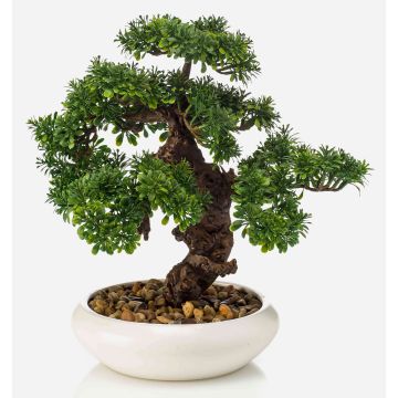 Künstlicher Bonsai Ficus MIRSANDA in Bonsaischale, 35cm
