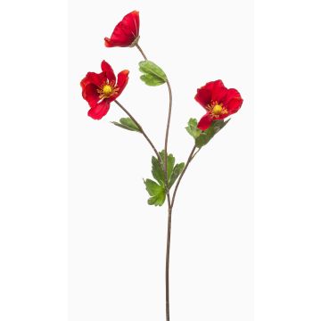 Deko Zweig Mohnblume MIROLB, rot, 70cm, Ø7-8cm Deko Zweig Mohnblume MIROLB, rot, 70cm, Ø7-8cm