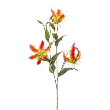 Deko Zweig Gloriosa TROFEL, orange-gelb, 90cm