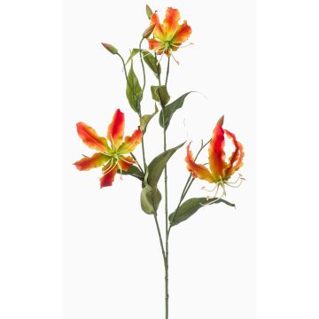 Deko Zweig Gloriosa TROFEL, orange-gelb, 90cm