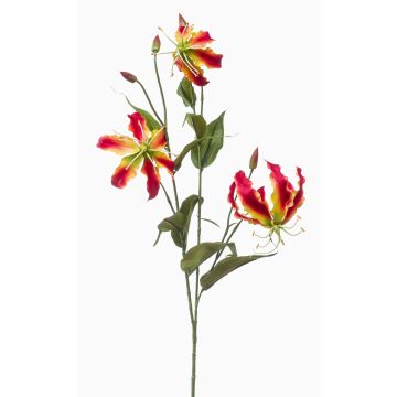 Deko Zweig Gloriosa TROFEL, pink-gelb, 90cm