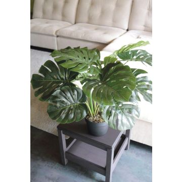 Kunstpflanze Philodendron monstera deliciosa CUNKYN im Dekotopf, 55cm