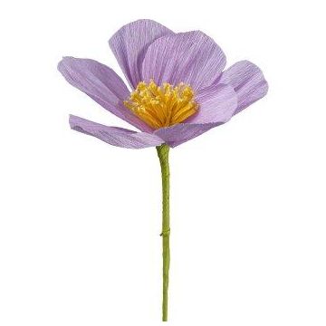 Dekoblume Anemone JURLA aus Papier, flieder, 35cm