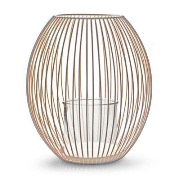 Windlicht LURNI aus Holz, Glaseinsatz, beige, 26cm, Ø21,5cm Windlicht LURNI aus Holz, Glaseinsatz, beige, 26cm, Ø21,5cm