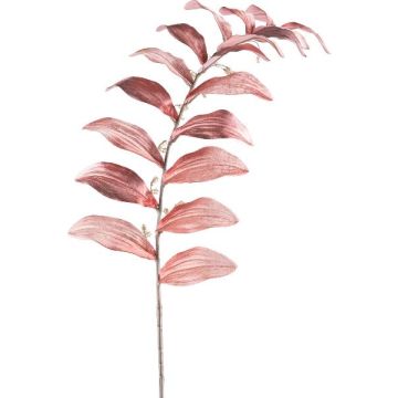 Kunstzweig Salomonssiegel PRIHON mit Blüten, dunkelrosa, 120cm