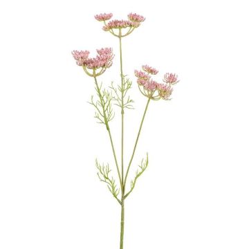 Künstlicher Zweig Wilde Möhre KRAHEN, rosa, 50cm