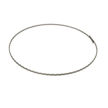 OASIS® Metallring aus gewelltem Flachdraht, grau, Ø15cm OASIS® Metallring aus gewelltem Flachdraht, grau, Ø15cm