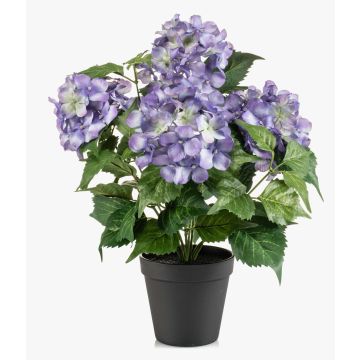 Künstliche Hortensie DORJA im Dekotopf, lila, 40cm