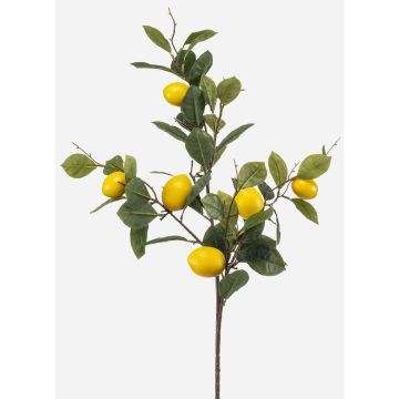 Kunst Zitronen Zweig QUEOSHA mit Früchten, gelb, 95cm