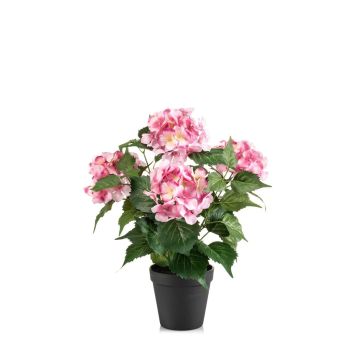 Künstliche Hortensie DORJA im Dekotopf, rosa, 40cm