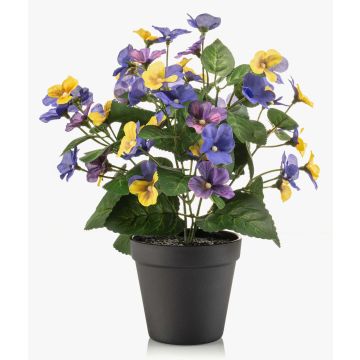 Stiefmütterchen künstlich NORHA im Dekotopf, gelb-blau-lila, 30cm Stiefmütterchen künstlich NORHA im Dekotopf, gelb-blau-lila, 30cm