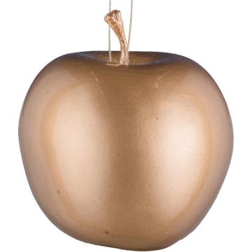 Deko Obst Apfel TUSKA, gold, 6,5cm