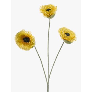 Künstlicher Zweig Mohnblume WHONRA, gelb, 60cm, Ø7cm Künstlicher Zweig Mohnblume WHONRA, gelb, 60cm, Ø7cm