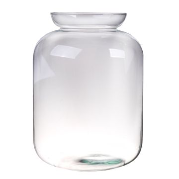 Blumenvase WILLIE aus Glas, recycelt, transparent, 30cm, Ø23cm Blumenvase WILLIE aus Glas, recycelt, transparent, 30cm, Ø23cm