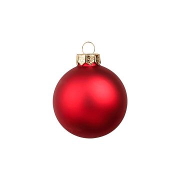 Weihnachtsbaumkugel CLARIBELLE, matt, 15 Stück, rot, Ø8cm Weihnachtsbaumkugel CLARIBELLE, matt, 15 Stück, rot, Ø8cm