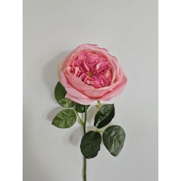 Rose künstlich GINAKAL, rosa, 65cm