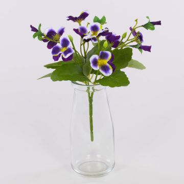 Deko Kunstblume Stiefmütterchen BAHNY auf Steckstab, violett-lila, 22cm Deko Kunstblume Stiefmütterchen BAHNY auf Steckstab, violett-lila, 22cm