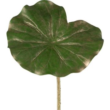Künstliches Blatt Seerose MINDA, grün-gold, 70cm