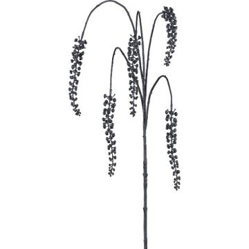 Kunstzweig Kermesbeere LEMENY mit Beeren, hängend, schwarz, 105cm