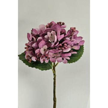 Künstliche Hortensie MYNMAR, lila-creme, 35cm