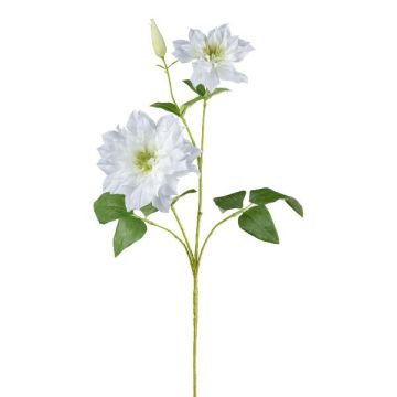 Kunstblumen Zweig Clematis ZOLME, weiß, 70cm