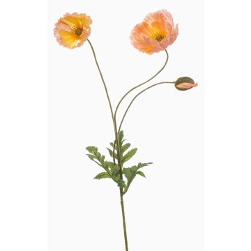 Deko Zweig Mohnblume SCHUNRA, pfirsich, 75cm Deko Zweig Mohnblume SCHUNRA, pfirsich, 75cm