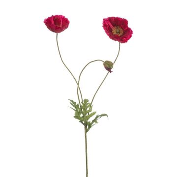 Deko Zweig Mohnblume SCHUNRA, pink, 75cm