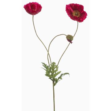 Deko Zweig Mohnblume SCHUNRA, pink, 75cm Deko Zweig Mohnblume SCHUNRA, pink, 75cm