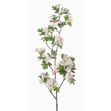 Deko Zweig Weißdorn WILZEN mit Blüten, hellrosa, 95cm