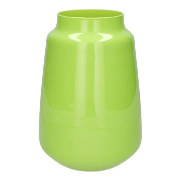 Glas Vase FLORINI, apfelgrün-milchglas, 24,2cm, Ø17cm