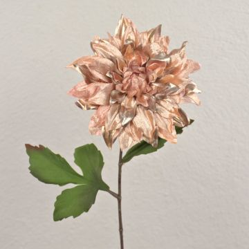 Samt Dahlie künstlich MINBU, rosé, 60cm, Ø17cm