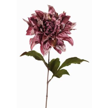 Samt Dahlie künstlich MINBU, altlila, 60cm, Ø17cm Samt Dahlie künstlich MINBU, altlila, 60cm, Ø17cm
