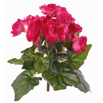 Künstliche Begonie BIRMA auf Steckstab, pink, 20cm, Ø3-5cm