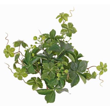 Künstlicher Jungfernreben Busch AMYCUS auf Steckstab, Früchte, grün, 35cm