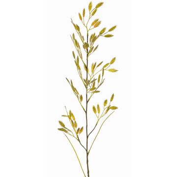 Künstliches Plattährengras GENNA mit Ähren, gelb-grün, 100cm