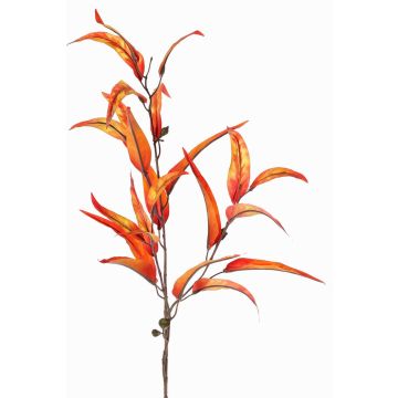 Künstlicher Eukalyptus Zweig EUSEBIOS, orange-gelb, 100cm Künstlicher Eukalyptus Zweig EUSEBIOS, orange-gelb, 100cm