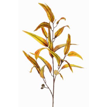 Künstlicher Eukalyptus Zweig EUSEBIOS, gelb-orange, 100cm Künstlicher Eukalyptus Zweig EUSEBIOS, gelb-orange, 100cm