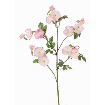 Künstliche Trichterwinde Zweig IORDANIS, rosa-weiß, 80cm, Ø3-5,5cm
