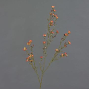 Künstliche Wachsblume NIANG, orange-rot, 80cm, Ø1,5-2,5cm