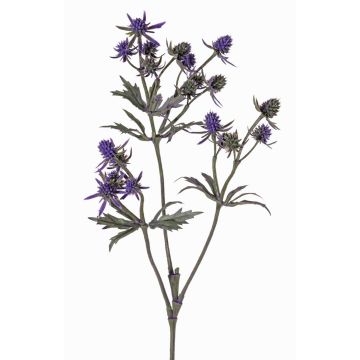 Kunstblumenzweig Edeldistel KALYPSO, dunkelviolett, 65cm, Ø3-4cm