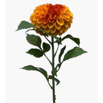 Textilblume Pompon-Dahlie MILEYA, orange, 75cm, Ø12cm