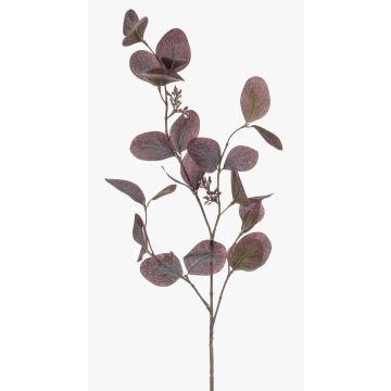 Kunstzweig Eukalyptus MAXEN mit Früchten, violett-grau, 75cm